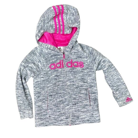 Adidas 6X Zip Up Hooded Sweatshirt Jacket - Picture 1 of 3